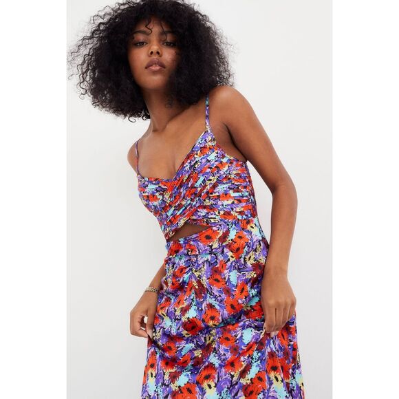 For Love & Lemons Chiara Midi Dress Size S - Picture 2 of 10